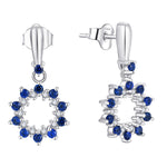 Load image into Gallery viewer, Loretana Necklace & Earrings Set Modern 925 Sterling Silver Jewelry Sets Star of David Rhodium Plating