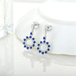 Load image into Gallery viewer, Loretana Necklace & Earrings Set Modern 925 Sterling Silver Jewelry Sets Star of David Rhodium Plating