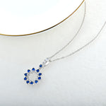 Load image into Gallery viewer, Loretana Necklace & Earrings Set Modern 925 Sterling Silver Jewelry Sets Star of David Rhodium Plating