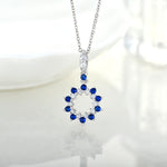 Load image into Gallery viewer, Loretana Necklace & Earrings Set Modern 925 Sterling Silver Jewelry Sets Star of David Rhodium Plating