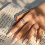 Load image into Gallery viewer, Gold Twisted Wave Adjustable Open Ring 925 Sterling Silver