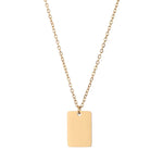 Load image into Gallery viewer, Loretana Engravable Necklace Gold Plated