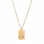 Load image into Gallery viewer, Loretana Engravable Necklace Gold Plated