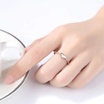 Load image into Gallery viewer, Shiny Cubic Zirconia Heart Ring 925 Sterling Silver Radiant Collection