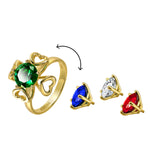 Load image into Gallery viewer, Loretana interchangeable Gold Plated Ring