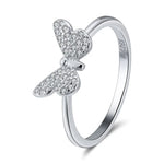 Load image into Gallery viewer, Butterfly Filigree Radiant Ring 925 Sterling Silver Gold Series