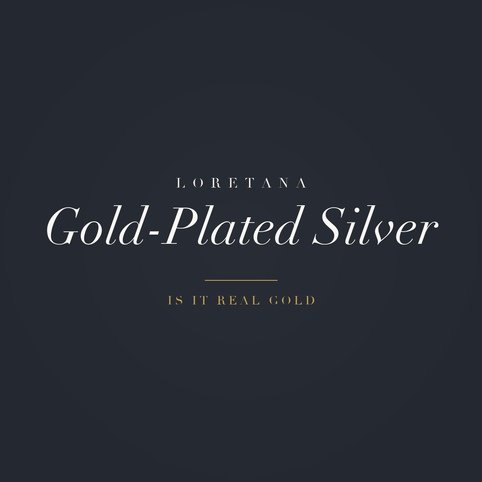 Loretana banner, gold-plated silver, is it real gold
