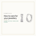 How Do You Properly Care for Your Jewelry? Loretana cover with the 925 silver minimalist hoops.