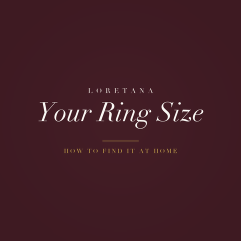 Loretana banner, how to find your ring size at home