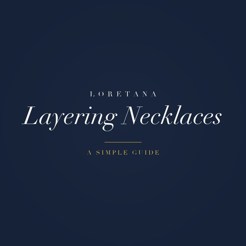 Loretana banner, how to layer silver necklaces