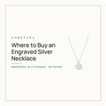 Where to buy an engraved silver necklace. Loretana cover with the Engraved Coin Necklace, 925 silver.
