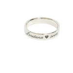 Load image into Gallery viewer, 3mm Engravable Thin Band Ring 925 Sterling Silver Simple Stacking Series