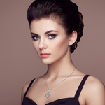 Load image into Gallery viewer, Loretana Necklace &amp; Earrings Set Modern 925 Sterling Silver Jewelry Sets Star of David Rhodium Plating
