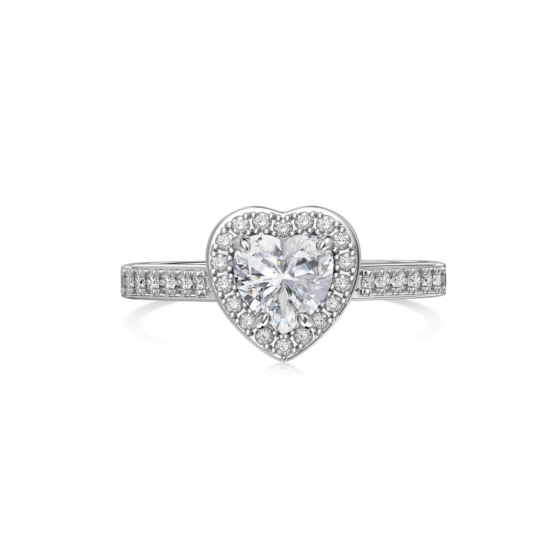 Loretana White Heart