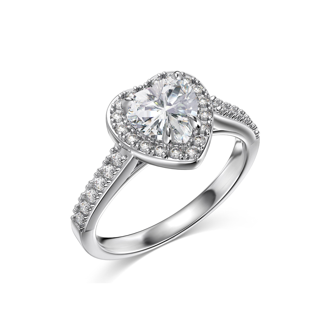 Loretana White Heart