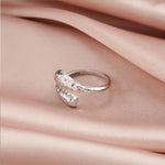 Load image into Gallery viewer, Snake Motif and Teardrop Adjustable Ring Set 925 Sterling Silver 14K Gold