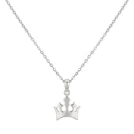 Crown pendant necklace in 925 sterling silver