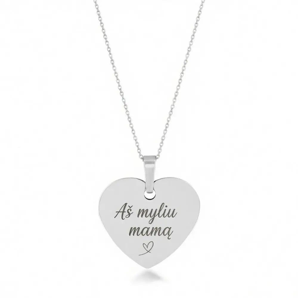 925 Silver Engraved Round Coin Necklace displayed on a pure white background to showcase its polished circular pendant.
