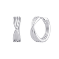 925 Silver Minimalist Hoops in hallmarked silver displayed on a white background showing their mirror-bright circular design.