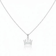 Close up of 925 silver minimalist crown charm