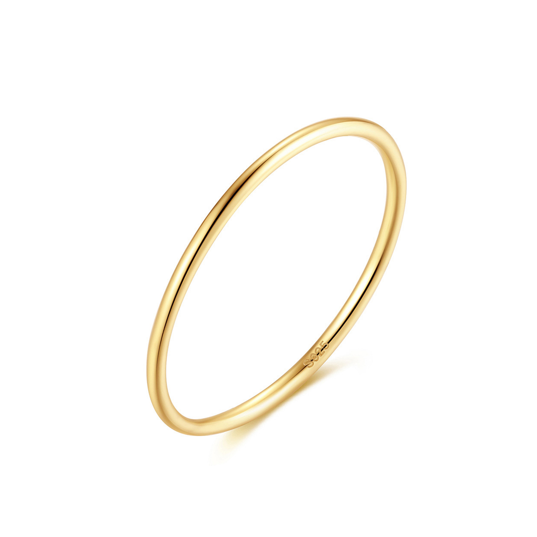 Loretana Minimalist Gold plated Ring