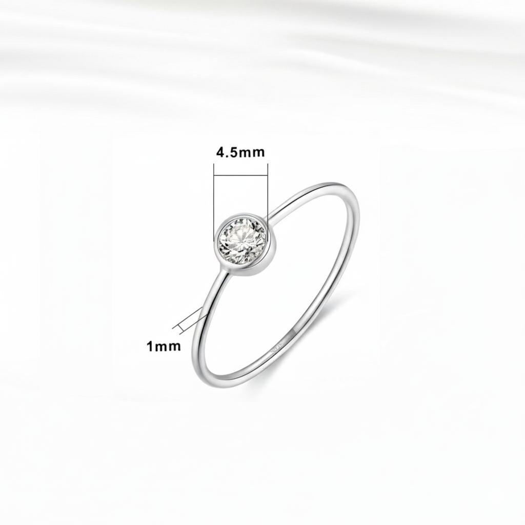Loretana Minimalist Silver 925 Ring