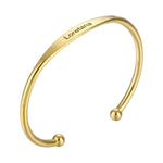 Load image into Gallery viewer, Personalized Letter Bangle - 18K Gold Plated 925 Silver