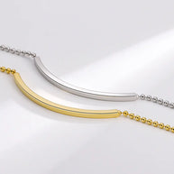 925 Silver Bead Bar Bracelet