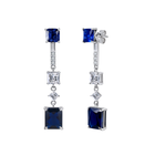 Load image into Gallery viewer, Loretana Interchangeable Erring&#39;s Zircon Rhodium 925 Silver
