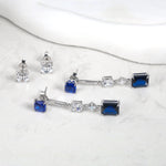 Load image into Gallery viewer, Loretana Interchangeable Erring&#39;s Zircon Rhodium 925 Silver
