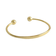18K Gold Personalized Letter Bangle