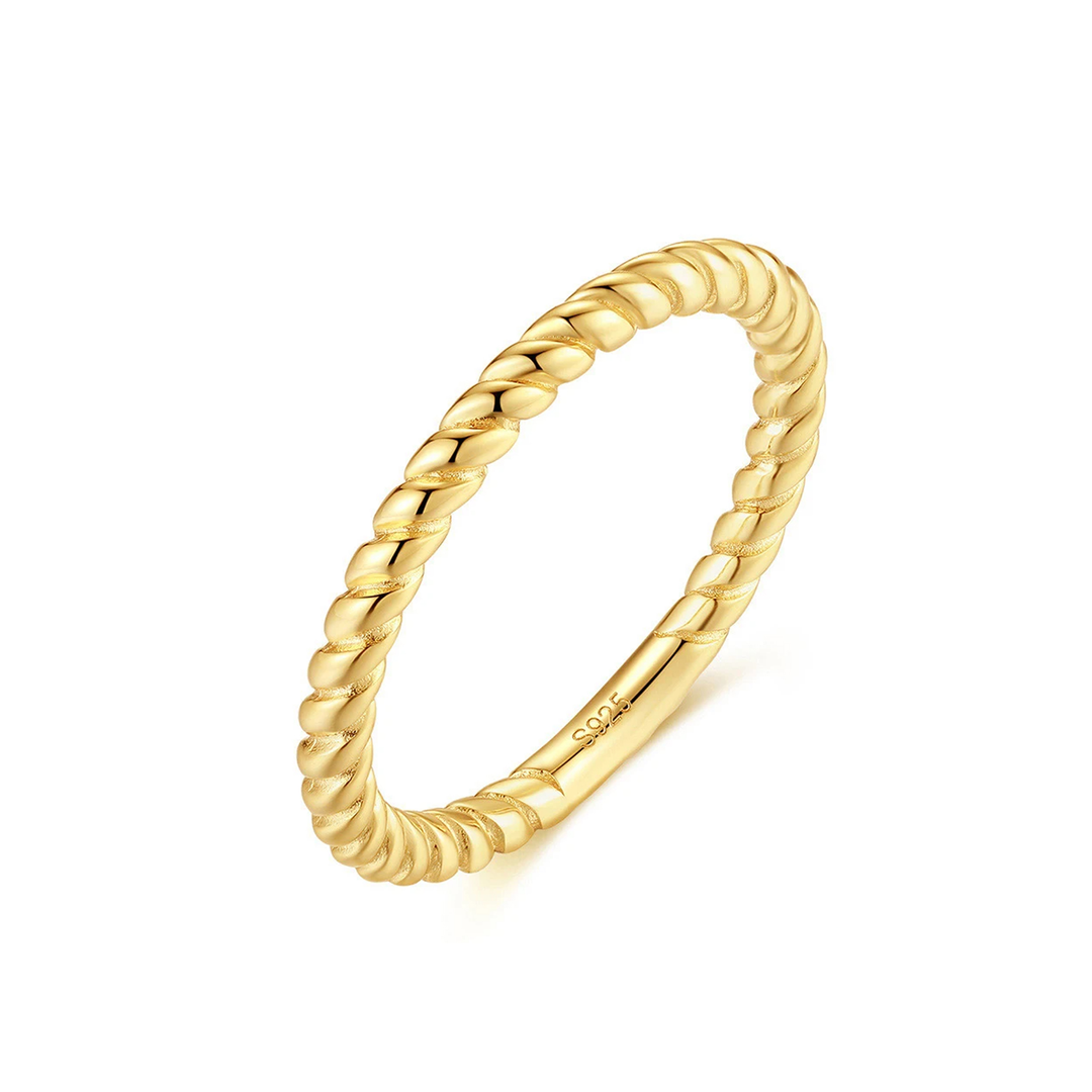 Loretana Minimalist Gold plated Ring