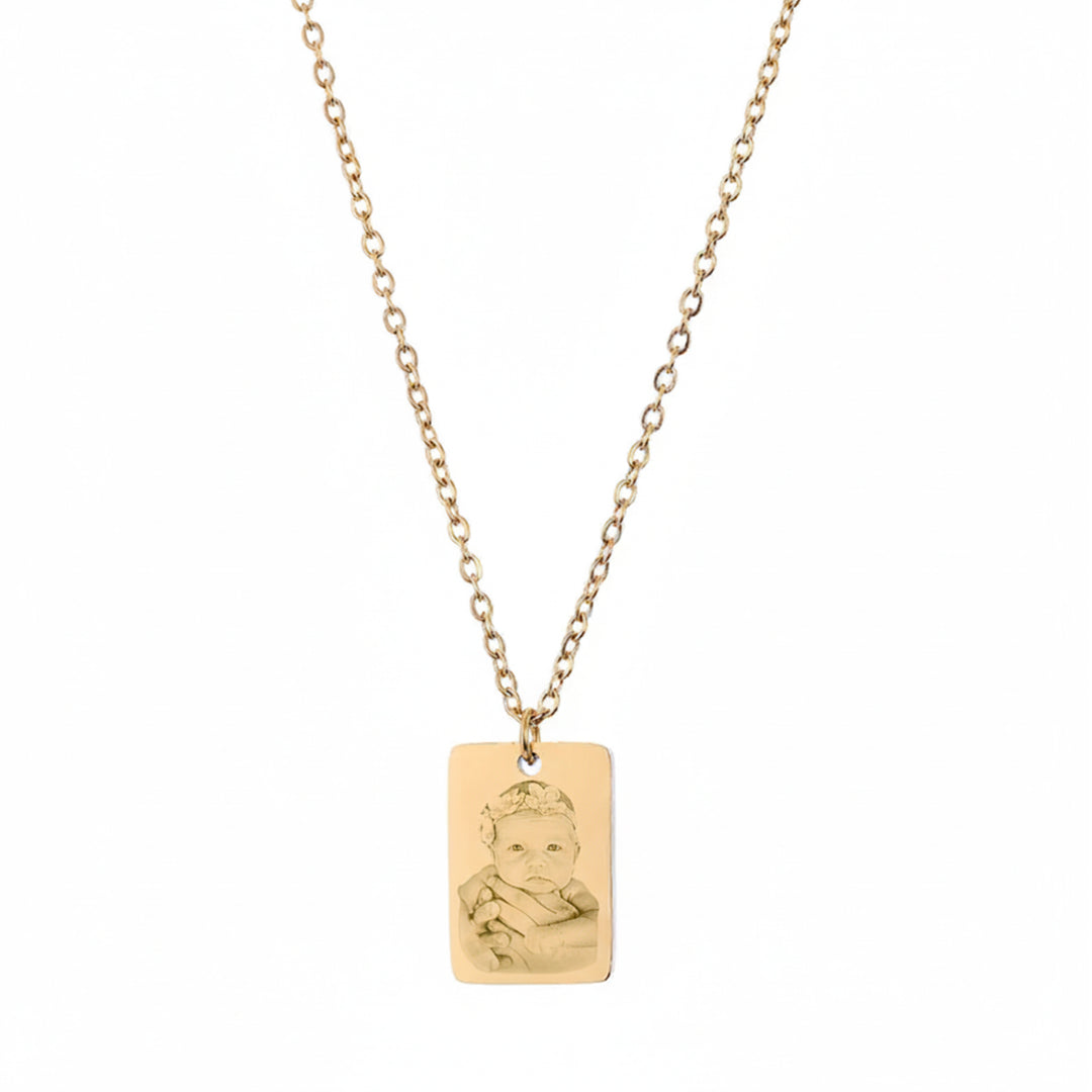 Loretana Engravable Necklace Gold Plated