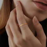 Load image into Gallery viewer, Loretana Minimalist Gold plated Ring
