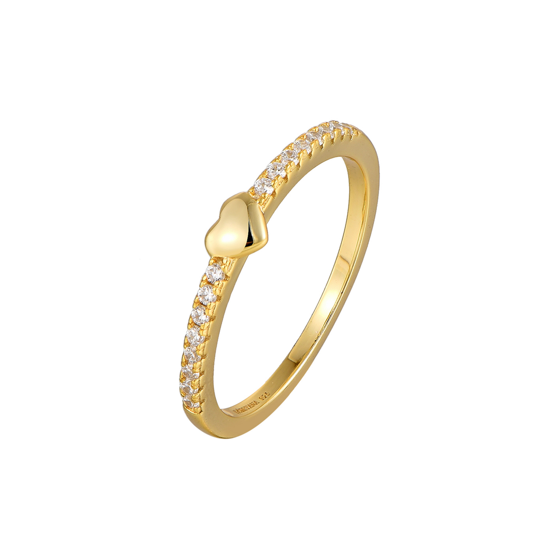 Loretana heart gold plated  Ring