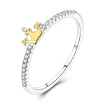 Load image into Gallery viewer, Shining Crown Queen Ring 925 Sterling Silver Radiant Anniversary Series
