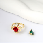 Load image into Gallery viewer, Loretana interchangeable  Gold Plated Ring
