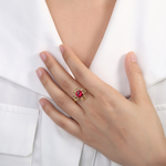 Load image into Gallery viewer, Loretana interchangeable  Gold Plated Ring
