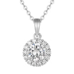 Load image into Gallery viewer, Luxury Multicolor Zircon Pendant Necklace 925 Sterling Silver Classic Round Series