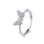 Load image into Gallery viewer, Loretana butterfly  Rhodium Silver 925

