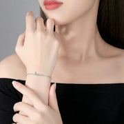 Queens Crown Initial Pendant Bracelet 925 Sterling Silver Gold Plated Adjustable