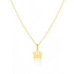 Laadi pilt galeriivaaturisse, Crown Pendant Charm 925 Sterling Silver 18K Gold Plated Regal Series