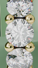 Load and play video in Gallery viewer, Loretana Interchangeable Erring&#39;s Red Zircon 14k Gold Plated
