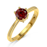 Load image into Gallery viewer, Custom Birthstone Cubic Zircon Ring 925 Sterling Silver Diamond Series